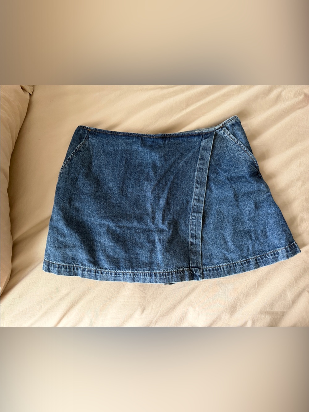 Classic Denim Mini Skort - Blue